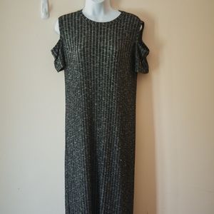 Large Gray Stretchy Off the Should Dress